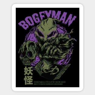 Vintage Horror Bogeyman Monster B Movie Cover Art Sticker